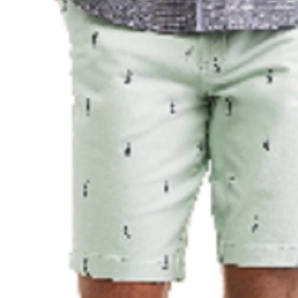 Shorts mens new waist size 40” green 99% cotton George pockets